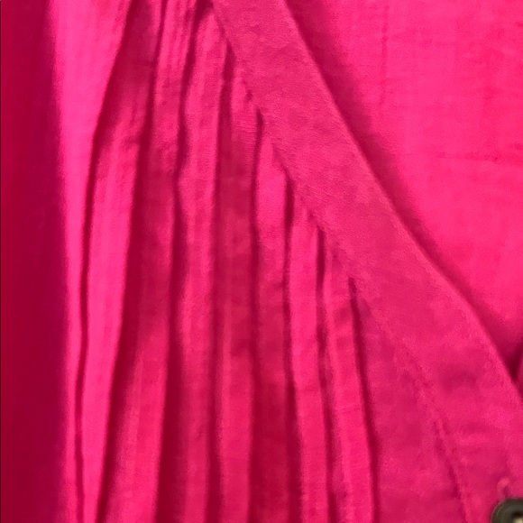 dressbarn Vibrant Pink Button-Down Blouse - Picture 4 of 6